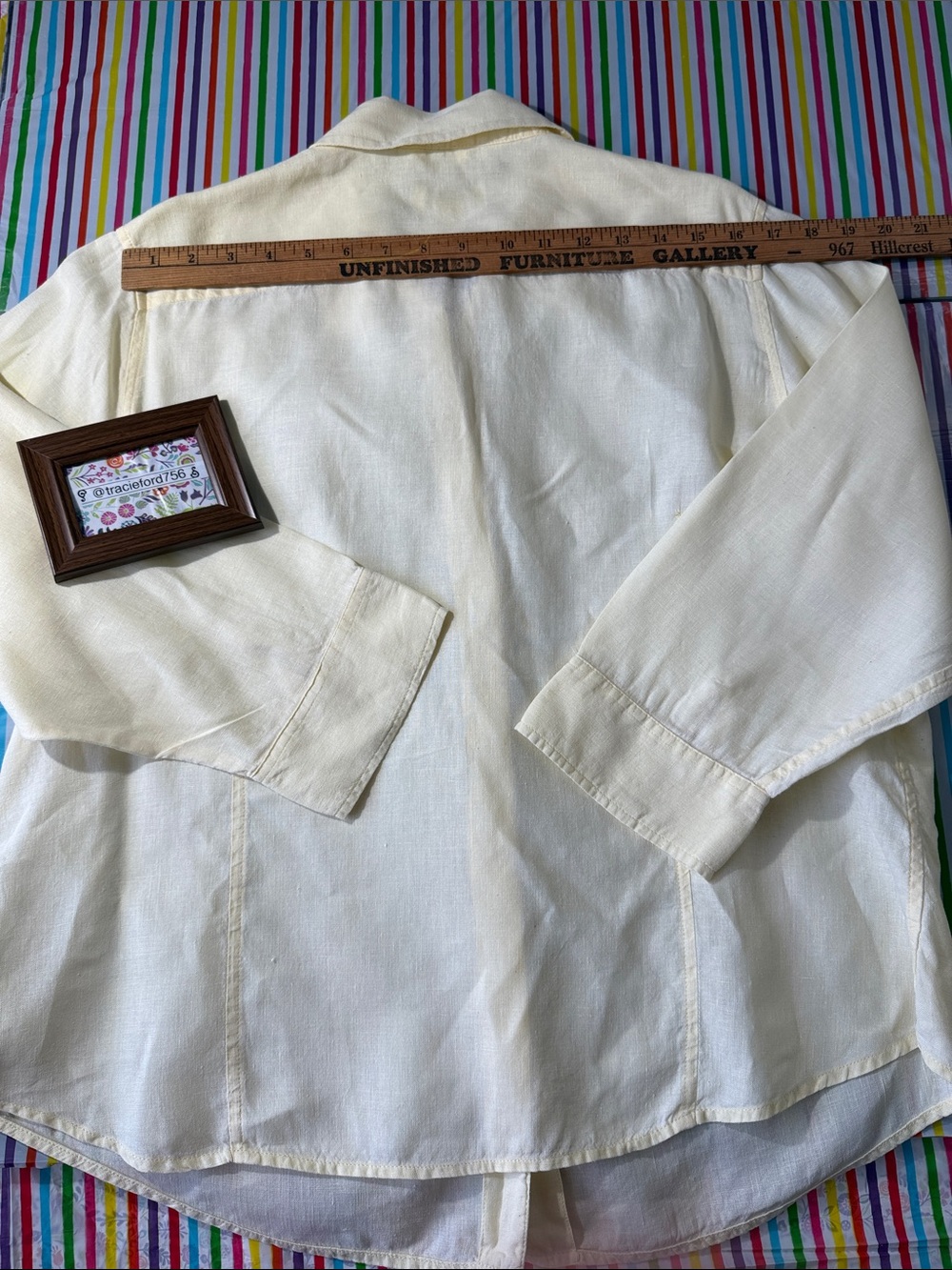 Talbots Soft Lemon Button-Up Collared Blouse - Picture 10 of 12